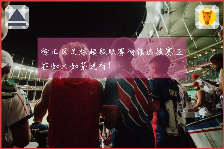 徐汇区足球超级联赛街镇选拔赛正在如火如荼进行！